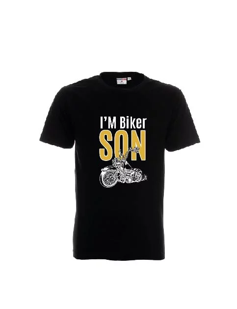 Komplet koszulek dla ojca i syna - "I'm biker dad" - obrazek 2