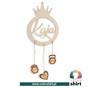 Metryczka z imieniem - korona