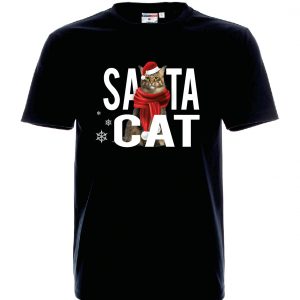 Świąteczna koszulka - "Santa Cat"