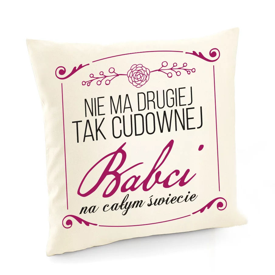 Poszewka z nadrukiem  dla Babci
