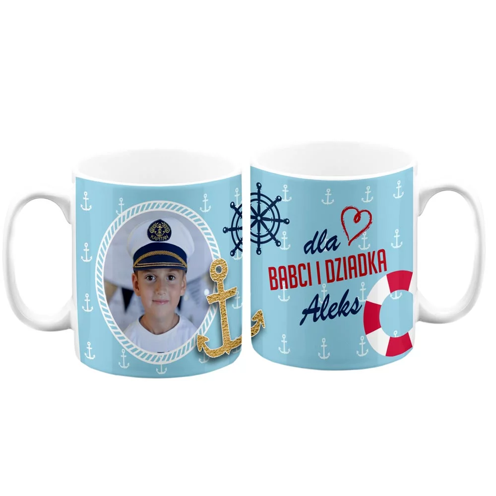 Foto kubek z nadrukiem - Dla Babci i Dziadka