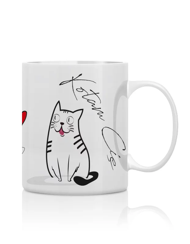 Kubek z nadrukiem "Kotam Cię"