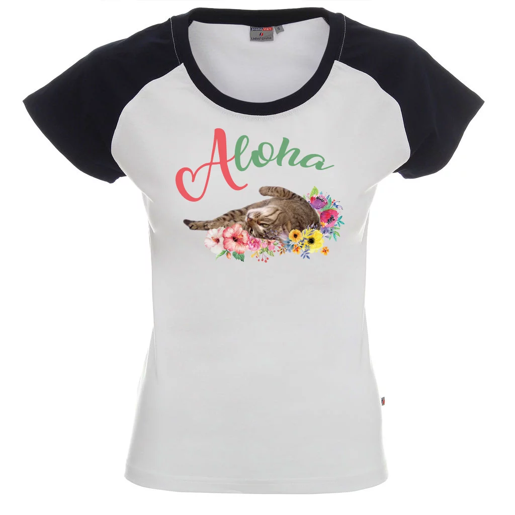 Aloha kot w kwiatach.