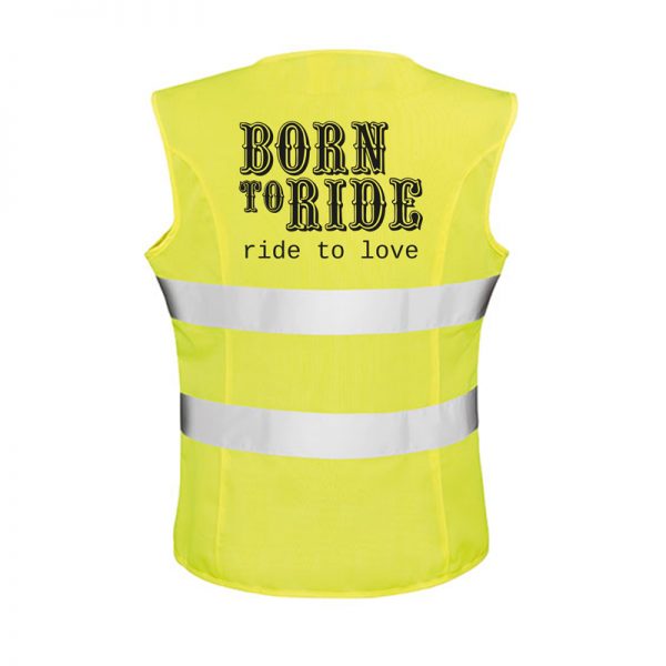 Kamizelka odblaskowa -"Born to ride"