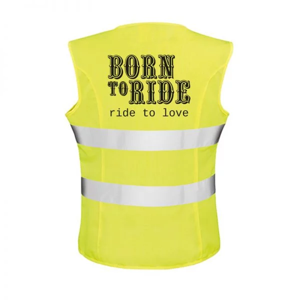 Kamizelka odblaskowa -"Born to ride"