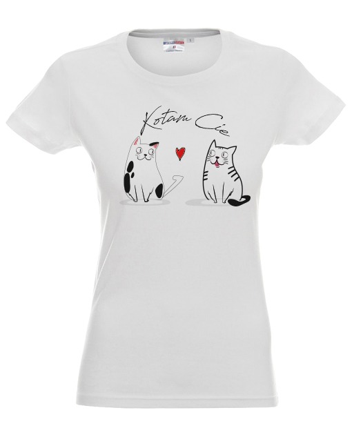 Koszulka_Kotam_Cię z dwoma kotkami