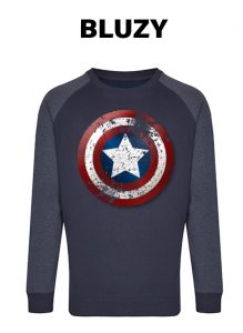 bluza z nadrukiem kapitan ameryka