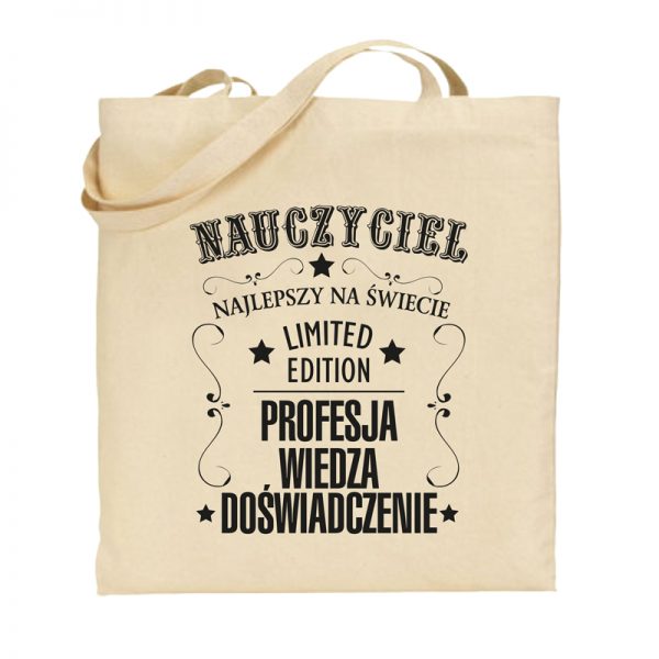 Torba z nadrukiem - Nauczyciel edycja limitowana - obrazek 2