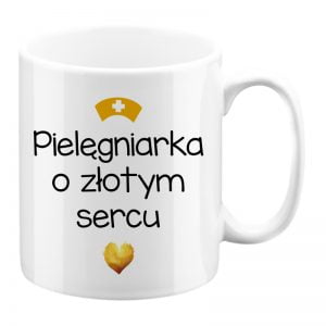 Kubek pielęgniarka o złotym sercu