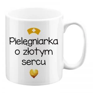 Kubek pielęgniarka o złotym sercu
