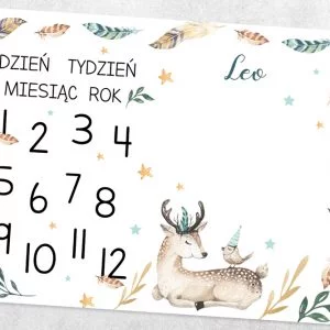 Foto mata do zdjęć boho dla chłopca z imieniem