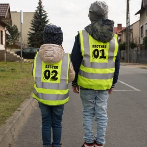 Kamizelka odblaskowa dla dzieci z własnym nadrukiem