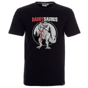 daddysaurus koszulka z nadrukiem dinozaura