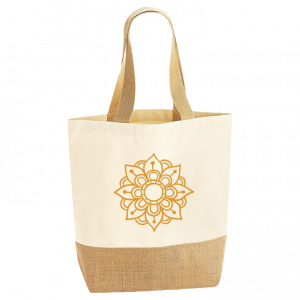 Mandala torba bawełna-juta