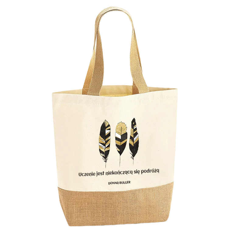 Torba bawełniana juta dla nauczyciela