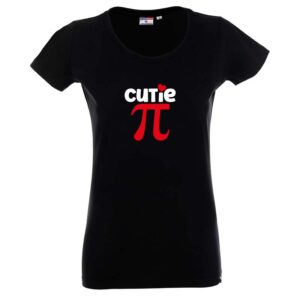 Czarna koszulka matematyczna Pi. słodkie Pi